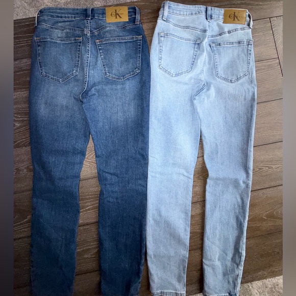 Calvin Klein Women’s High Rise Skinny Ankie Jeans Set of 2 ( Size 2/26 ) - Picture 10 of 11